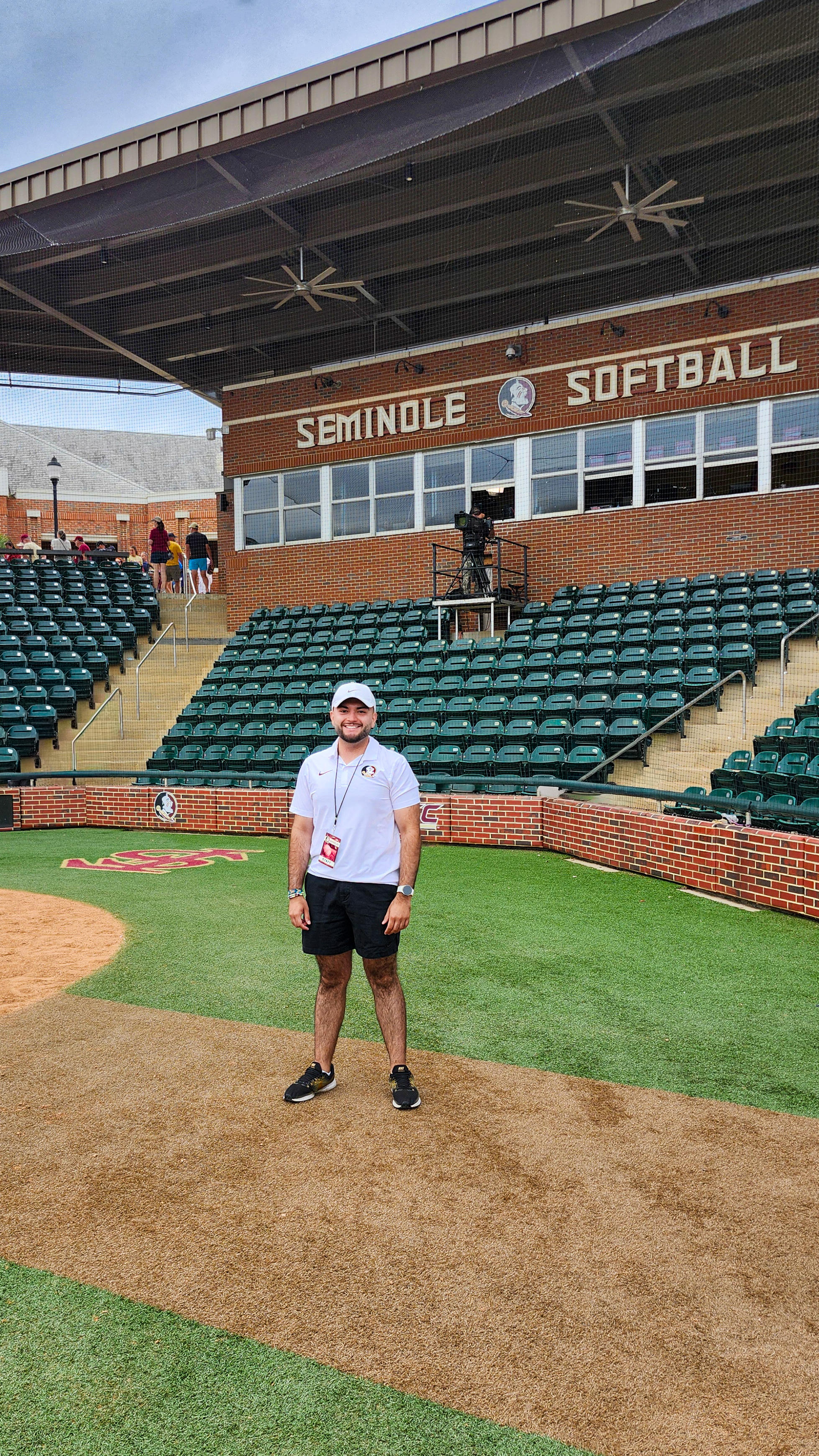 Santiago Reyes at the Florida State Seminoles softball stadium