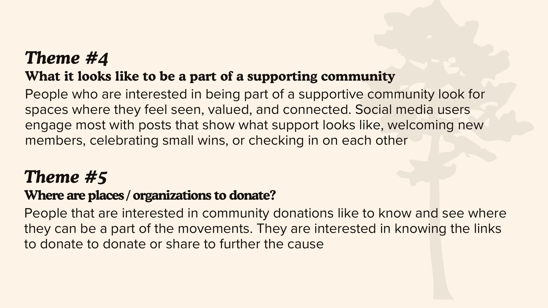 Conservation Pathways: Themes 4-5: Community and Where to Donate