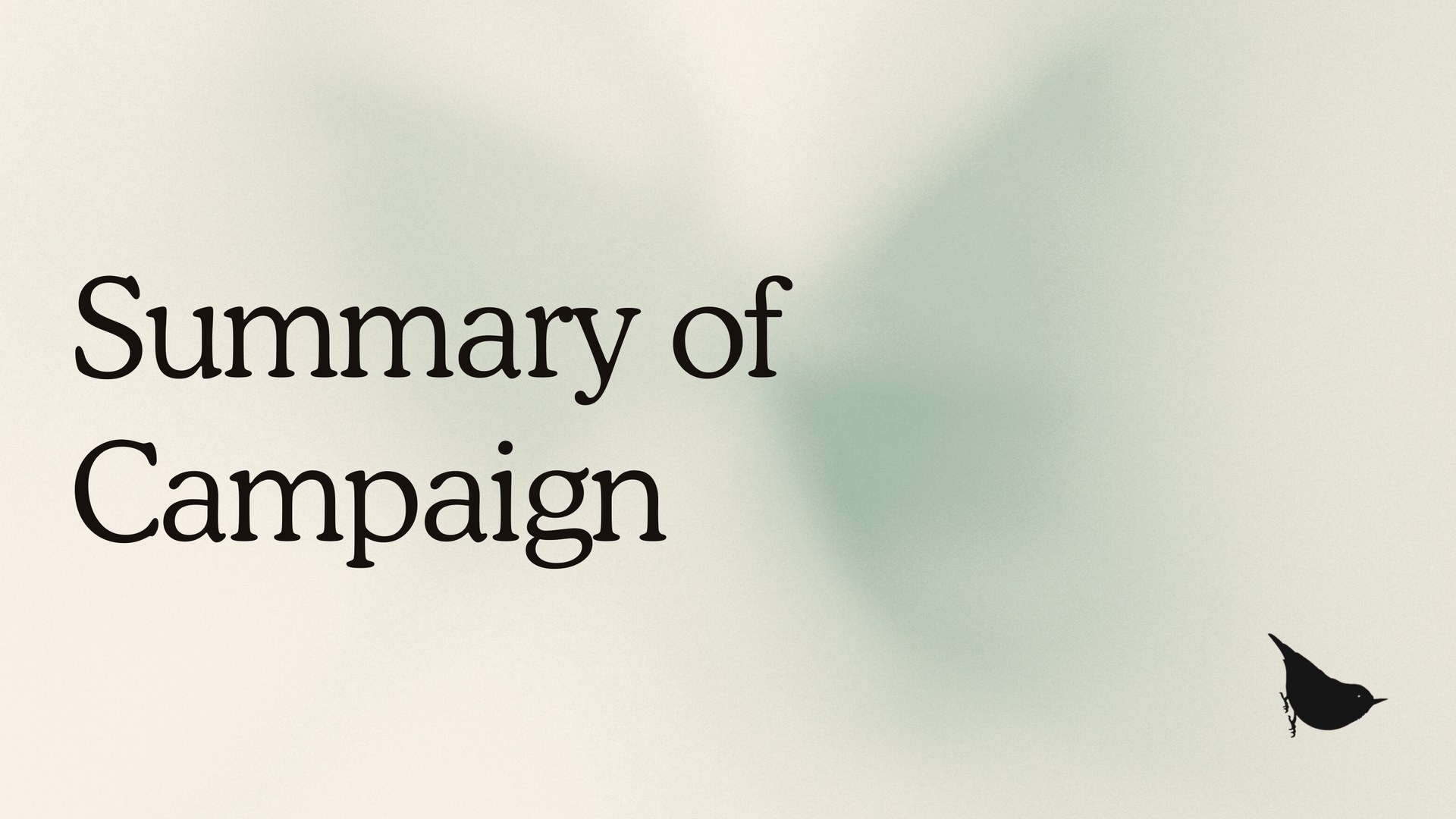 Conservation Pathways: Summary of Campaign