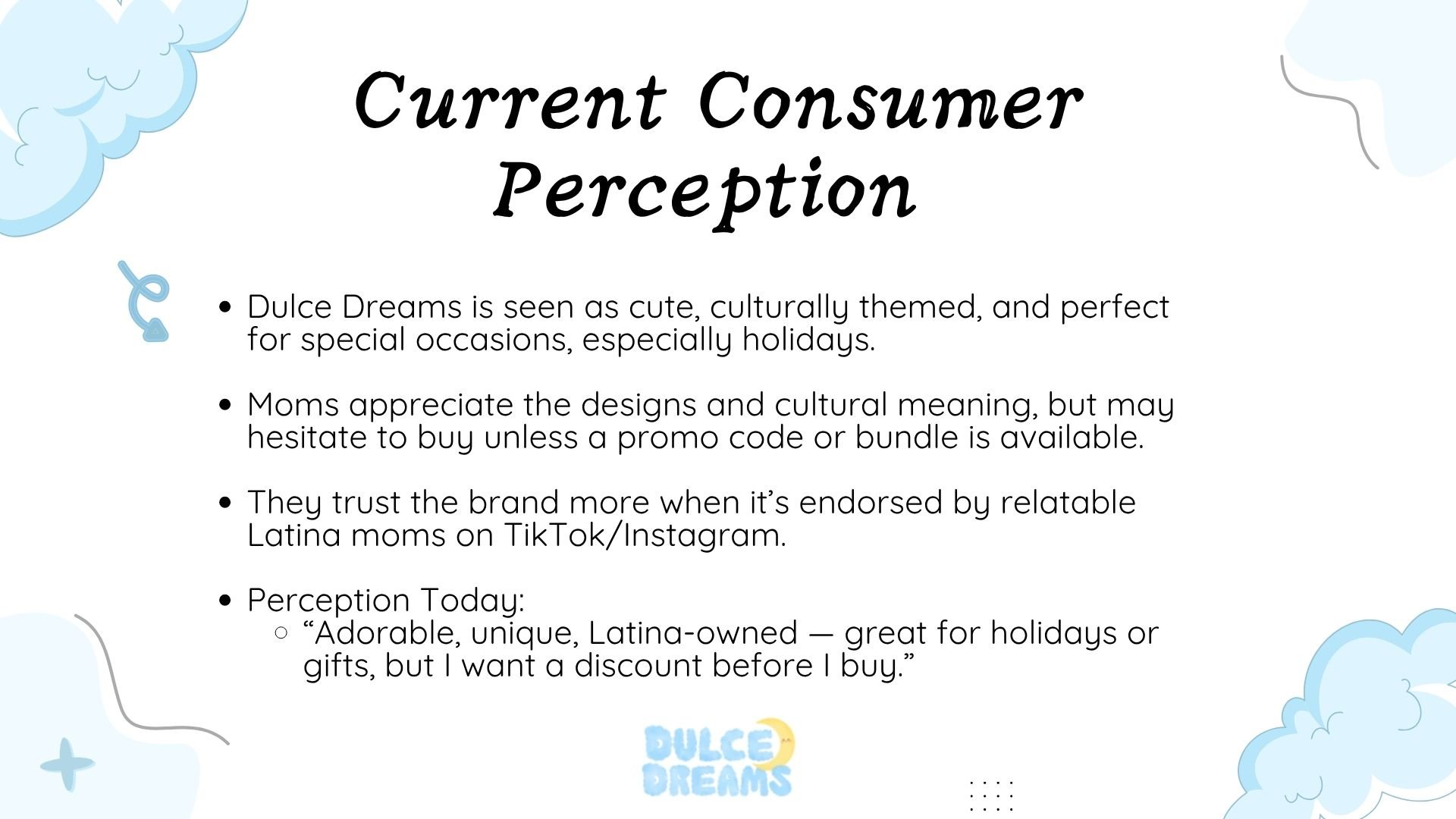 Dulce Dreams: Current Consumer Perception
