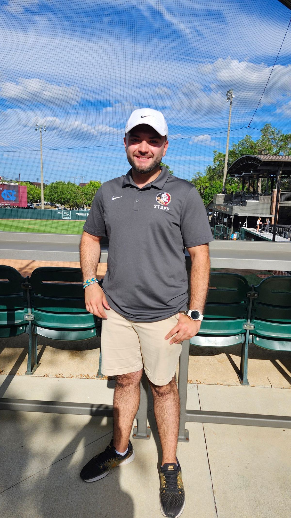 Santiago Reyes at a Florida State softball game