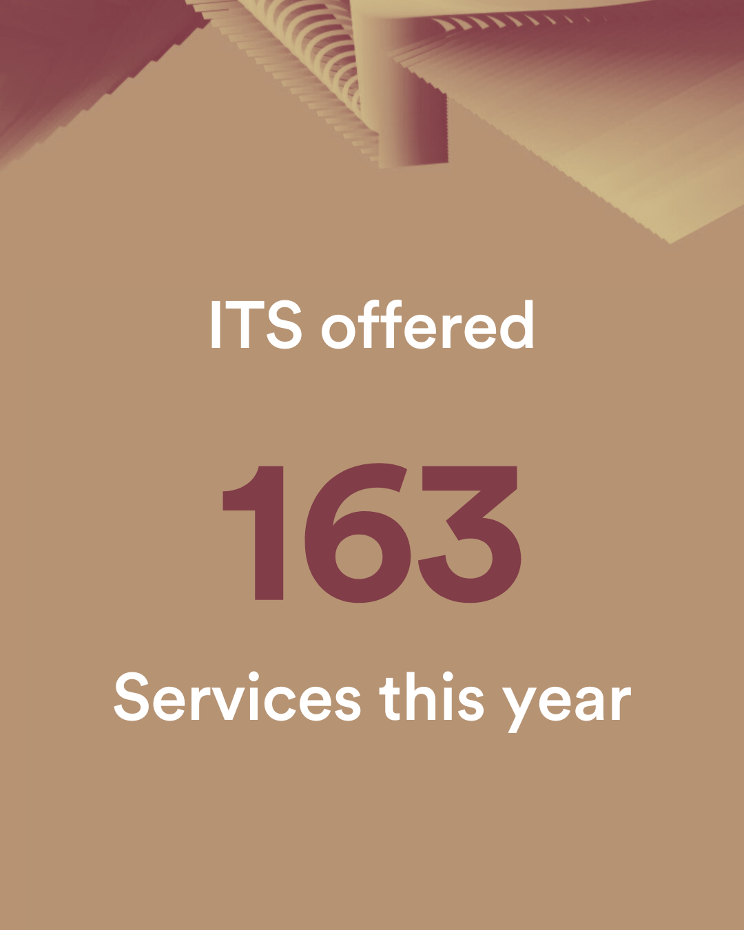 ITS offered 163 services this year