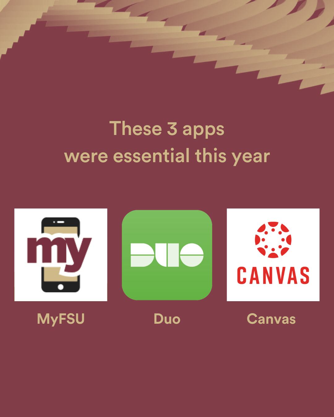 The 3 essential apps: MyFSU, Duo, Canvas